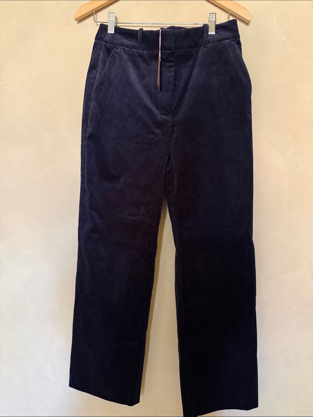 Boden Canonbury Cord   Navy Pants with Red Piping size 6R NWT